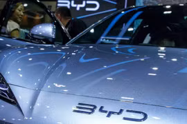 Mẫu xe BYD Sealion 7 EV tại Triển lãm ô tô quốc tế Thái Lan lần thứ 41, tại Bangkok. Ảnh: Reuters.