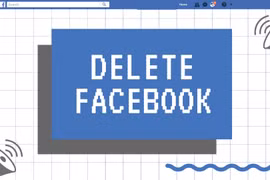 #DeleteFacebook là phong trào được cộng đồng mạng kêu gọi để phản đối Facebook. Nguồn: FossBytes