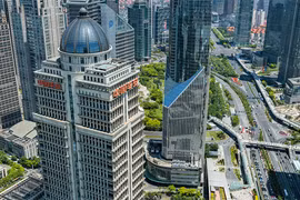 Bức ảnh buổi sáng tại thành phố Thượng Hải do công ty Jikun Tech tạo ra nhờ công nghệ ghép hình ảnh. Ảnh: Jikun Tech