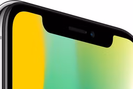 Cái mấu (notch) chiếm mất khoảng không gian quý giá phía trước nhưng không thể loại bỏ bởi tập trung nhiều chi tiết quan trọng như camera selfie và cảm biến TrueDeep. Nguồn: Inverse