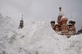 Nhiệt độ cuối tuần qua tại thủ đô Moscow, Nga là âm 15 độ C. Nguồn: Reuters