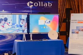 Màn hình IdeaHub tại sự kiện trưng bày các sản phẩm Audio Visual của Collab - Collab Partner Connect - Connect The Future