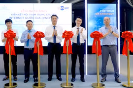 Lễ khai trương điểm VNIX PoP tại Data Center Tân Thuận.