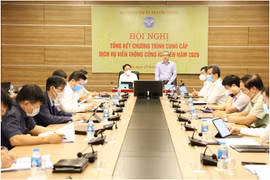 Thứ trưởng Phan Tâm phát biểu tại Hội nghị. Ảnh Mic