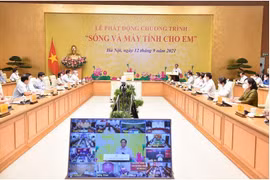 Thủ tưởng Phạm Minh Chính phát biểu tại Lễ phát động. Ảnh Mic.