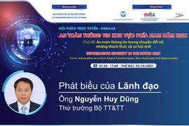 Thứ trưởng Nguyễn Huy Dũng phát biểu tại Hội thảo