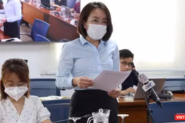 Phó Chánh Văn phòng Sở Y tế TP.HCM Lê Thiện Quỳnh Như cho biết, còn nhiều bệnh nhân chưa có thông tin trên căn cước công dân gắn chip. Ảnh: Linh Nhi