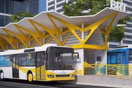 Phối cảnh mô hình tuyến xe buýt BRT số 1 tại TP.HCM