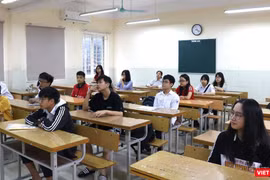 Thí sinh dự thi (ảnh: Minh Thúy)