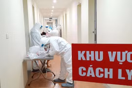 Khu điều trị cách ly tại Bệnh viện Công an thành phố Hà Nội (ảnh: Hải Yến)