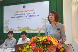Thứ trưởng Bộ Y tế Nguyễn Thị Liên Hương nhấn mạnh việc cần nâng cao năng lực truyền thông y tế