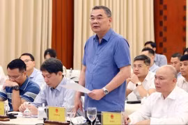 Trung tướng Tô Ân Xô trả lời báo chí tại Họp báo Chính phủ thường kỳ tháng 9/2023
