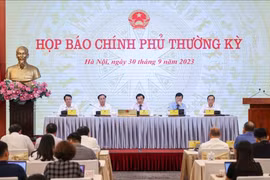 Bộ trưởng, Chủ nhiệm Văn phòng Chính phủ Trần Văn Sơn - Người phát ngôn của Chính phủ - chủ trì cuộc họp báo Chính phủ chiều nay, 30/9.