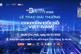 Lễ trao Giải thưởng Chuyển đổi số Việt Nam – Vietnam Digital Awards năm 2022 sẽ được tổ chức vào chiều Chủ nhật, ngày 9/10.