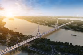 Phối cảnh dự án cầu Tứ Liên. Ảnh: Vingroup
