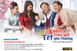 Xuân trao gửi - Tết yêu thương cùng dịch vụ Western Union của Nam A Bank