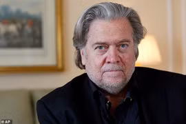 Steve Bannon, cựu chiến lược gia của Tổng thống Trump, đưa ra nhiều nhận xét về thời cuộc (Ảnh: AP)