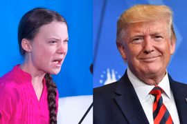Ông Trump hứng chỉ trích sau bình luận chế giễu Thunberg trên Twitter (Ảnh: Dailywire)