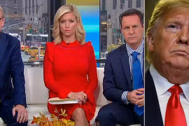 Tổng thống Trump liên tục né tránh những câu hỏi khó và đưa ra nhiều thông tin sai sự thực (Ảnh: fox News)