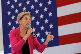 Bà Elizabeth Warren tập trung chủ yếu vào vấn đề chăm sóc sức khỏe và đánh thuế người giàu trong chiến dịch vận động tranh cử (Ảnh: National Interest)