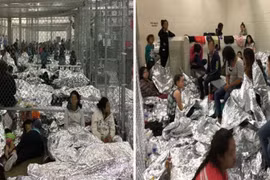 Tình trạng quá tải nguy hiểm trong các trung tâm giam giữ người nhập cư trái phép ở bang Texas (Ảnh: Getty)