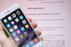 Đơn kiện Apple của hai luật sư gửi Tòa án Nhân dân TP.HCM (ảnh: Văn phòng Luật sư Kết nối)