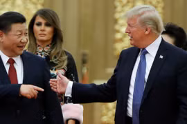 Tổng thống Hoa Kỳ Donald Trump và Chủ tịch Trung Quốc Tập Cận Bình (ảnh Reuters)