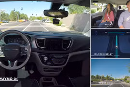 Xe taxi Waymo tự lái mà không cần người giám sát (ảnh: YouTube)