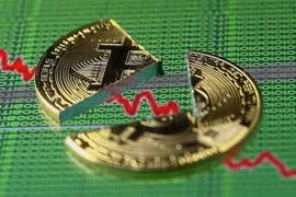 Giá Bitcoin vẫn đang tiếp tục giảm và mức giá này được cho là hòa vốn đối với các thợ đào coin (ảnh Star Online)