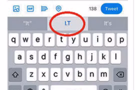 iOS 11 mắc lỗi gợi ý từ (ảnh: Phone Arena)