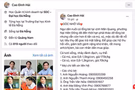 Nội dung kêu gọi cộng đồng chung tay hỗ trợ ngư dân của Chủ tịch phường Nại Hiên Đông