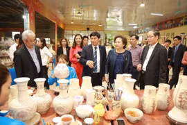 Madame Chủ tịch Tập đoàn BRG, kiêm Chủ tịch HĐQT Hapro Nguyễn Thị Nga định hướng đầu tư phát triển để đưa Gốm Chu Đậu trở thành một biểu tượng Quốc gia