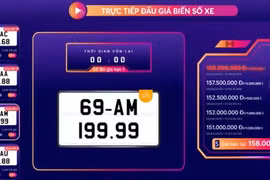 Hàng loạt biển số xe máy được trả giá hơn 100 triệu đồng, cao nhất ở Cà Mau