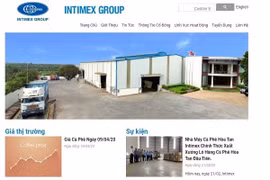  Intimex Group đã giành thắng lớn trong cuộc đua bán 400.000 tấn gạo trong tháng 4-2020. Ảnh chụp màn hình trang mạng của Intimex Group: Trung Chánh
