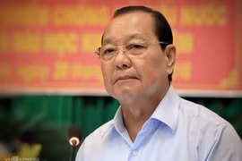 Ông Lê Thanh Hả tại Hội thảo khoa học Lực lượng Biệt động Sài Gòn - Gia Định năm 2018. Ảnh: Hữu Khoa.