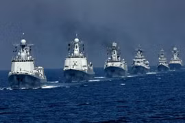 Tàu chiến của Hải quân Trung Quốc (ảnh minh họa).