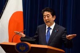 Thủ tướng Nhật Bản Shinzo Abe. Ảnh: Sina Trung Quốc.