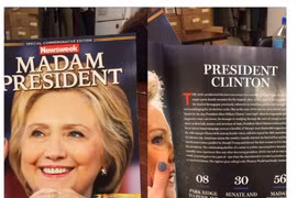  Tạp chí Newsweek gọi bà Clinton là Tổng thống Mỹ
