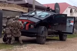 Xe bọc thép Falkatus xuất hiện trong đoạn video do an ninh Nga công bố