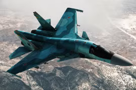 Máy bay ném bom Su-34 của Nga.