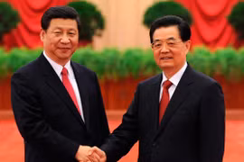 Ông Hồ Cẩm Đào và ông Tập Cận Bình