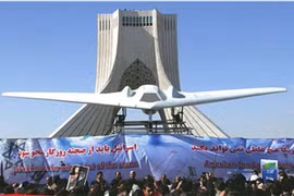 Iran tổ chức cuộc diễn tập máy bay không người lái lớn vào tháng 1/2021 (Ảnh: CNS).