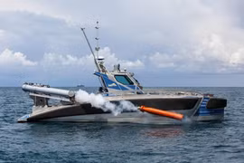 Robot chống ngầm của Nga có thể tương tự tàu không người lái phóng lôi Seagull của Israel (Ảnh: chinatimes).
