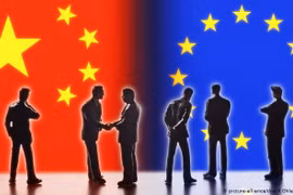 Quan hệ EU - Trung Quốc hiện đang ở vào thời điểm "Cơm không lành, canh chẳng ngọt" (Ảnh: Deutsche Welle).