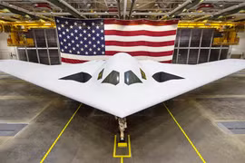 Hình ảnh mới nhất về B-21 Raider được Không quân Mỹ công bố (Ảnh: Thewarzone).