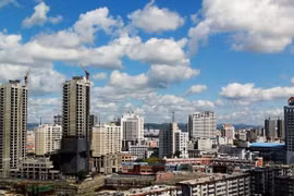 Thành phố Phụ Tân, tỉnh Liêu Ninh, nơi giá nhà ở "rẻ như rau" (Ảnh: HK01).