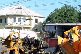 Mấy ngày qua, các vụ nổ liên tiếp xảy ra tại khu vực ly khai ở Moldova (Ảnh: Sohu).