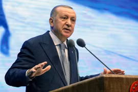 Ngày 16/1, Tổng thống Erdogan tuyên bố sẽ đưa quân đội vào Libya để giúp GNA.Ông nói, Thổ Nhĩ Kỳ sẽ sử dụng các biện pháp quân sự và ngoại giao để “đảm bảo cho sự ổn định của Libya”. (Ảnh: Tân Hoa xã)