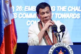 Ông Duterte yêu cầu Mỹ giải thích hành động của họ trong sự kiện Trung Quốc chiếm bãi Scaborough năm 2012 (Ảnh: CNA).