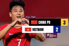Ghi được 2 bàn thắng, Wu Lei là cầu thủ xuất sắc nhất trận đấu. Ảnh AFC
